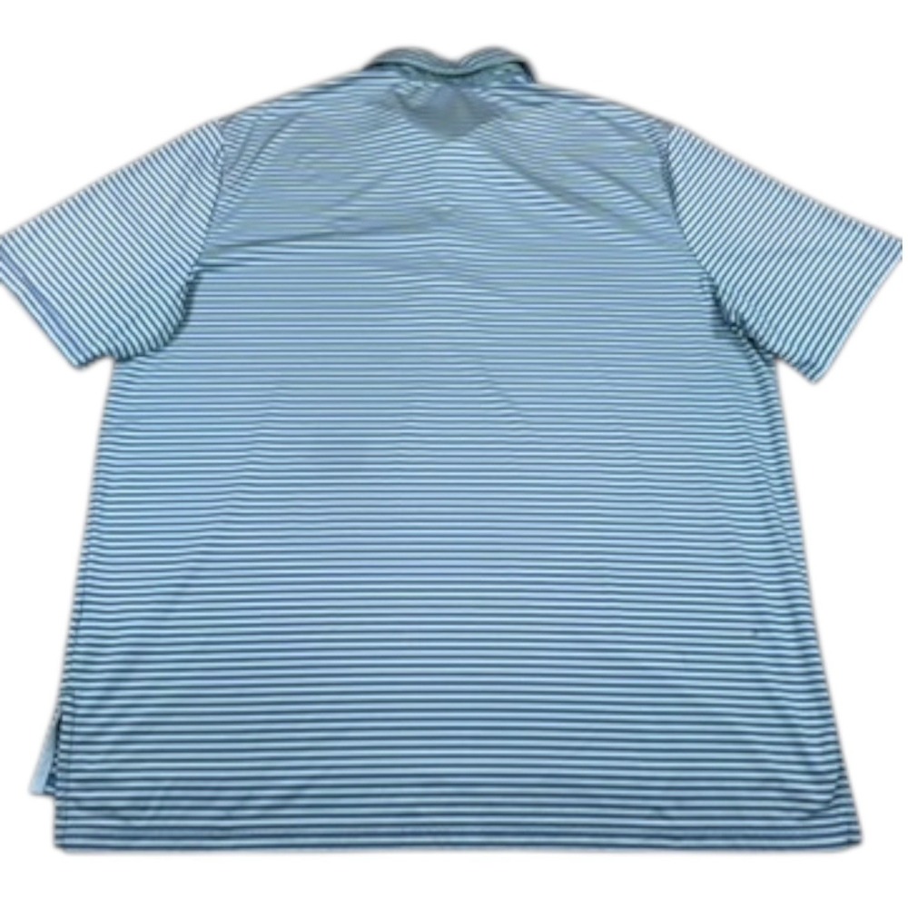 RLX Ralph Lauren Polo Shirt Mens XL Blue Striped Performance Short Sleeve Good - Picture 2 of 11